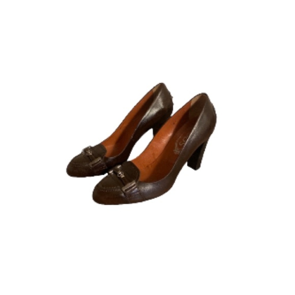 Tod’s “Jodie Morsetto” Brown Leather Pumps - Women’s Size 36.5